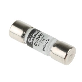 Eaton Fibreglass Cartridge Fuse 500mA Fast Acting 10 x 35 mm BBS-1/2