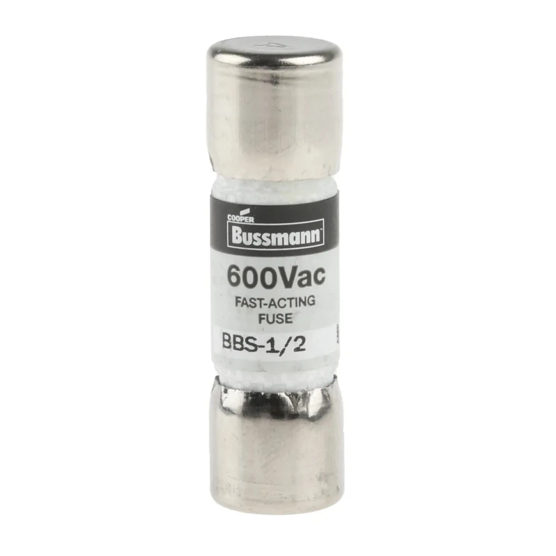 Eaton Fibreglass Cartridge Fuse 500mA Fast Acting 10 x 35 mm BBS-1/2