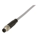 HARTING Male 3 Way Straight to 3 Way Unterminated Sensor Actuator Cable, 1 m 21348000380010