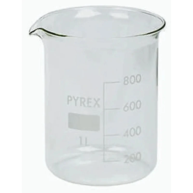 RS PRO Borosilicate Glass Laboratory Beaker 400ml Capacity 110mm Length 461-1121