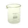 RS PRO Borosilicate Glass 150ml Low Form Beaker, Length 80mm, ISO 3819 Compliant 461-1109