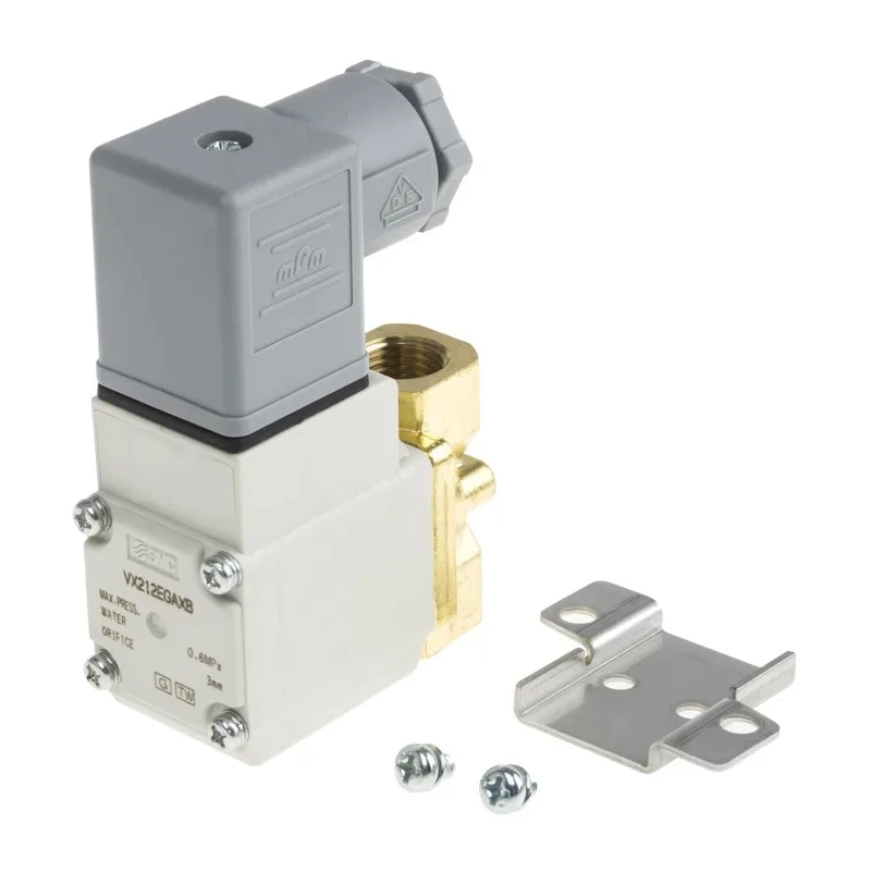 SMC Pneumatic Solenoid Valve 2/2 Solenoid Spring G VX Series 24V DC Brass Body, 900 L/min VX212EGAXB