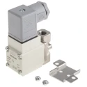 SMC Pneumatic Solenoid Valve 2/2 NC Solenoid/Spring Actuation G 1/8 Threaded Port 230V AC Stainless Steel VX212HLKXB