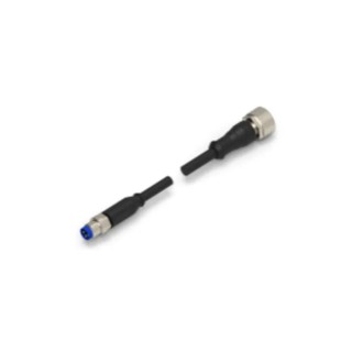 TE Connectivity Female 4 Way Straight to Male 4 Way Straight Sensor Actuator Cable 1.5 m 2273109-4