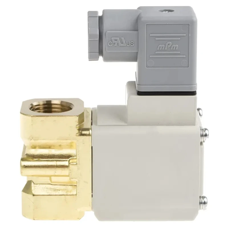 SMC Pneumatic Solenoid Valve 2/2 NC Solenoid/Spring, Threaded Port 1/2 in, Brass Body, 230V ac VX234GLA