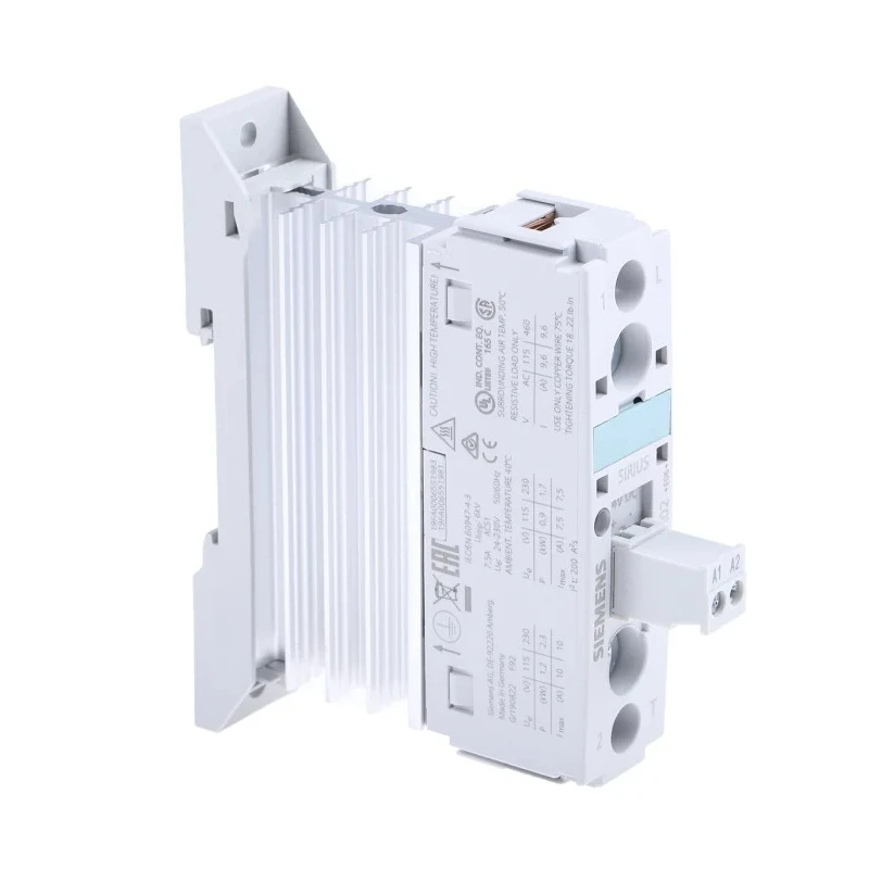 Siemens 3RF2 Series Solid State Relay 10.5 A Load DIN Rail Mount 230 V Load 24V DC Control 3RF2310-1AA02