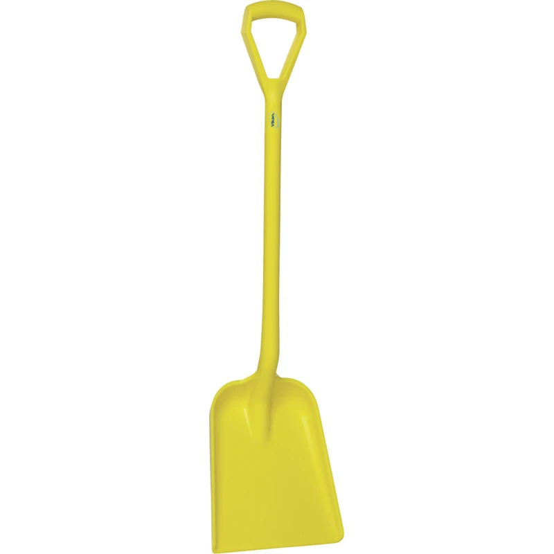 Vikan Square Shovel Blade Width 271 mm, Handle Length 1040 mm, Polypropylene Material, FDA Compliant 56256