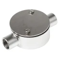 Alp Manufacturing Conduit Satin Conduit Fitting 20 mm Nominal Size M4 Thread 316 Stainless Steel Silver IP67 471-1243