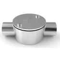 Alp Manufacturing Conduit Satin Conduit Fitting 20 mm Nominal Size M4 Thread 316 Stainless Steel Silver IP67 471-1243