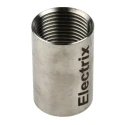 Alp Manufacturing Conduit Satin Conduit Fitting 20 mm Nominal Size 1.5 mm Thread 316 Stainless Steel Silver 471-1344