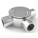 RS PRO Conduit Satin Conduit Fitting 25 mm Nominal Size 1.5 mm Thread 316 Stainless Steel IP67 Rated 471-1293