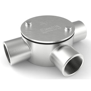 RS PRO Conduit Satin Conduit Fitting 25 mm Nominal Size 1.5 mm Thread 316 Stainless Steel IP67 Rated 471-1293