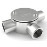 RS PRO Conduit Satin Conduit Fitting 25 mm Nominal Size 1.5 mm Thread 316 Stainless Steel IP67 Rated 471-1293