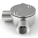 RS PRO Conduit Satin Conduit Fitting 25 mm Nominal Size 1.5 mm Thread 316 Stainless Steel IP67 Rated 471-1293