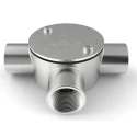 RS PRO Conduit Satin Conduit Fitting 25 mm Nominal Size 1.5 mm Thread 316 Stainless Steel IP67 Rated 471-1293