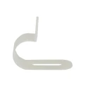 RS PRO Nylon P-Clip 14.3 mm Closed Inside Diameter Natural Colour 5.5 mm Mounting Hole Diameter 472-6425
