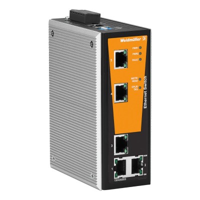 Weidmüller Managed 5 Port Fast Ethernet Switch 100Mbps IP30 Metal Housing 1504280000