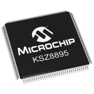 Microchip 128-Pin PQFP Layer 2 Switch IC, 5 Ports, RMII MII Interface, 1.8 V to 3.3 V Supply KSZ8895MQXIA