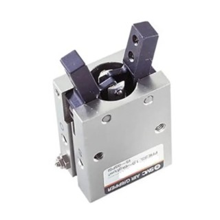 SMC 2 Finger Single Acting Action Pneumatic Gripper, Angular Gripping Type, Maximum Operating Pressure 0.6 Mpa MHC2-10S