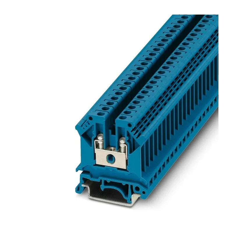 Phoenix Contact UK5 BU Series Feed Through Terminal Block Blue, 0.2 mm² to 4 mm², 1-Level, Screw Connection, 800V 3004090