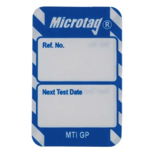 Brady Safety Inspection Tag White on Blue English Language, 20 Per Pack MIC-MTI-GP-BL-20
