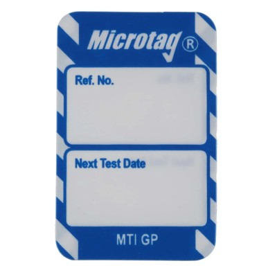 Brady Safety Inspection Tag White on Blue English Language, 20 Per Pack MIC-MTI-GP-BL-20