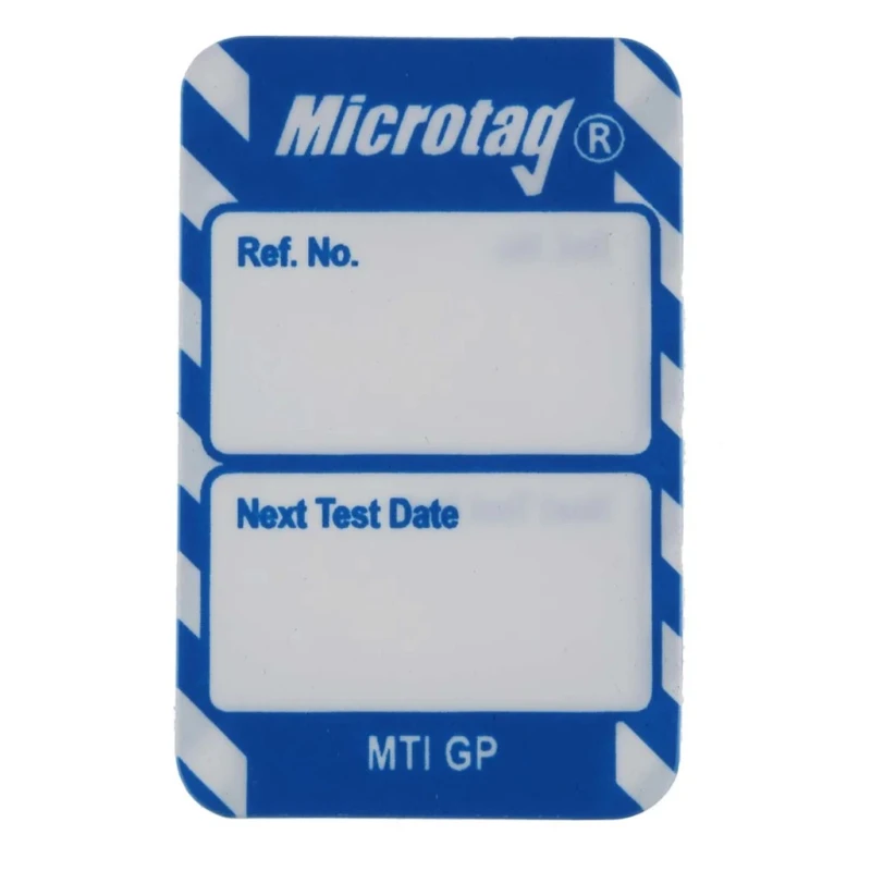 Brady Safety Inspection Tag White on Blue English Language, 20 Per Pack MIC-MTI-GP-BL-20