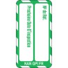 Brady Safety Nanotag Polypropylene White on Green French Language 20 Per Pack NAN-FR-NAN-GPI-GN-20
