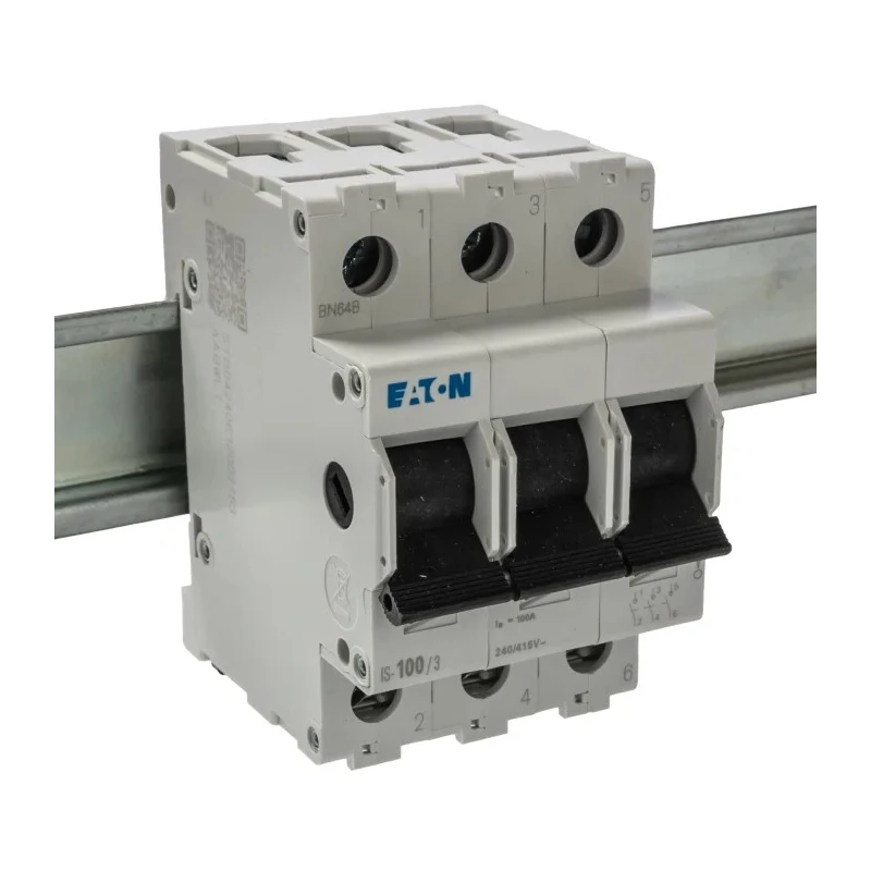 Eaton 3-Pole Surface Mount Isolator Switch 100A, IP40, 240V AC, Screw Terminal IS40 