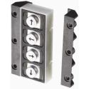 EOZ Industrial IP67 4 Key Plastic Keypad with Anodised Aluminium Actuator IP67 