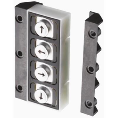EOZ Industrial IP67 4 Key Plastic Keypad with Anodised Aluminium Actuator IP67 