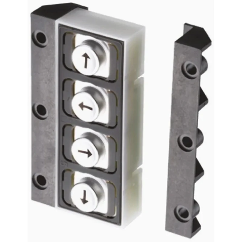 EOZ Industrial IP67 4 Key Plastic Keypad with Anodised Aluminium Actuator IP67 