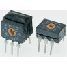 Omron Rotary Coded DIP Switch Through Hole, Rotary Flush Actuator, Contact Rating 1 to 100mA 5 to 30Vdc, Model A6C-10R(N)