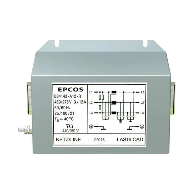 TDK EMC Filter 180 A 480V AC 50Hz/60Hz Flange Mount Screw Termination 3-Phase B84143A0180R000