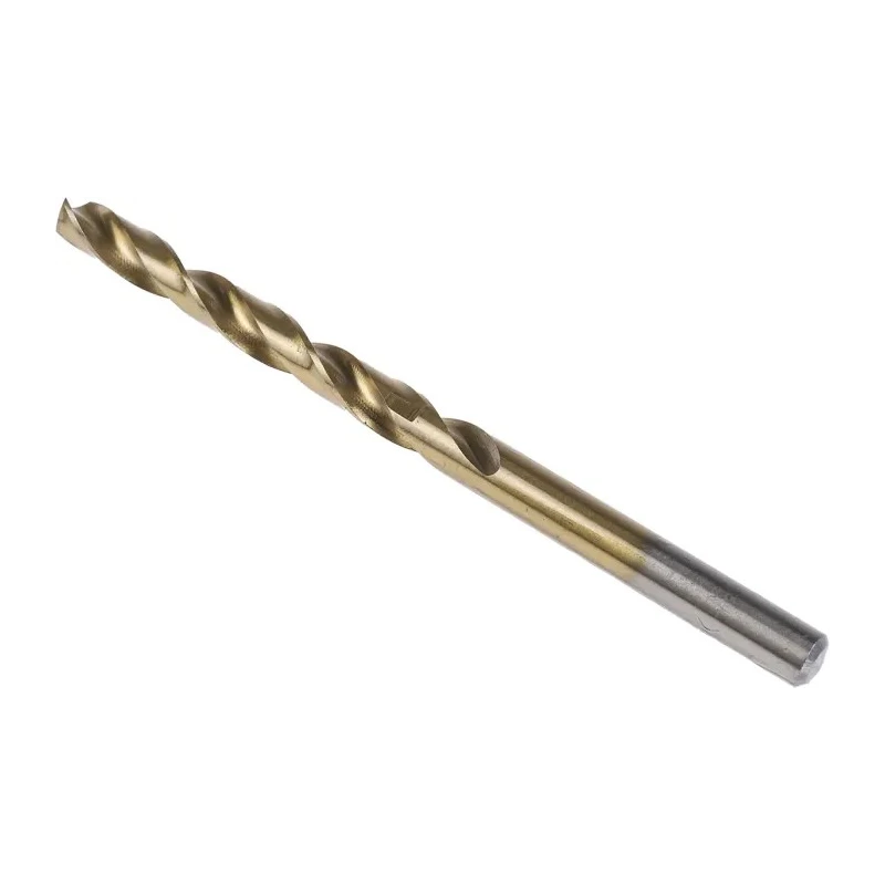 RS PRO HSS Tin Coated Helical Flute Cylindrical Shank Drill Bit 5.7mm Size 93mm Overall Length 57mm Drilling Length 213-275
