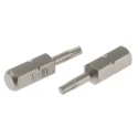RS PRO Screwdriver Bit, Hex Drive, 6.35 mm Tip, T10 Size, 25 mm Overall Length, Chrome Vanadium Steel, 1-Piece 252-876