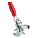 RS PRO Vertical Toggle Clamp Zinc Plated Steel Chrome Finish 150kg Holding Force 95° Jaw Opening 23 mm Depth 254-658