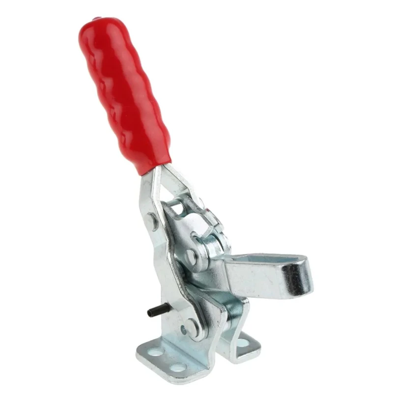 RS PRO Vertical Toggle Clamp Zinc Plated Steel Chrome Finish 150kg Holding Force 95° Jaw Opening 23 mm Depth 254-658