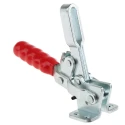 RS PRO Vertical Toggle Clamp Zinc Plated Steel Chrome Finish 150kg Holding Force 95° Jaw Opening 23 mm Depth 254-658