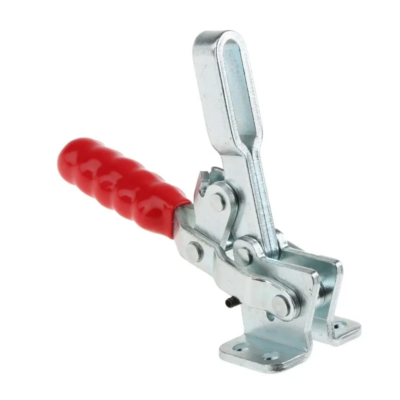 RS PRO Vertical Toggle Clamp Zinc Plated Steel Chrome Finish 150kg Holding Force 95° Jaw Opening 23 mm Depth 254-658