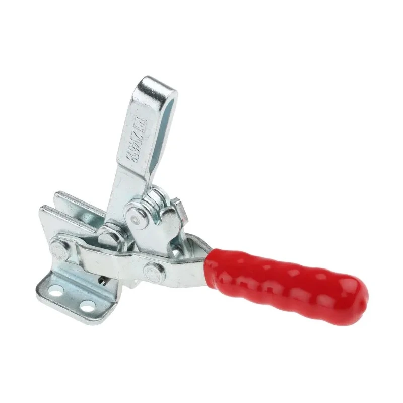RS PRO Vertical Toggle Clamp Zinc Plated Steel Chrome Finish 150kg Holding Force 95° Jaw Opening 23 mm Depth 254-658