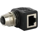 Murrelektronik Limited Right Angle Circular Connector Adapter 4 M12 Male 1 RJ45 Female 7000-44681-0000000
