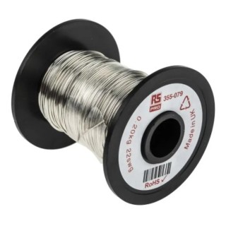 RS PRO 0.71 mm OD Tin Finished Copper Wire 50.9 m Reel 355-079