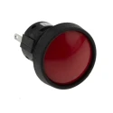 ITW Switches 76-91 Series Panel Mount Momentary Push Button Switch, Red Actuator, 22.5 mm Cutout, SPDT, Clear 76-9112/439088