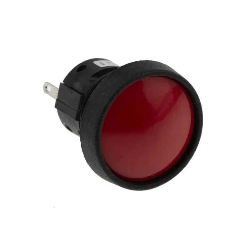 ITW Switches 76-91 Series Panel Mount Momentary Push Button Switch, Red Actuator, 22.5 mm Cutout, SPDT, Clear 76-9112/439088