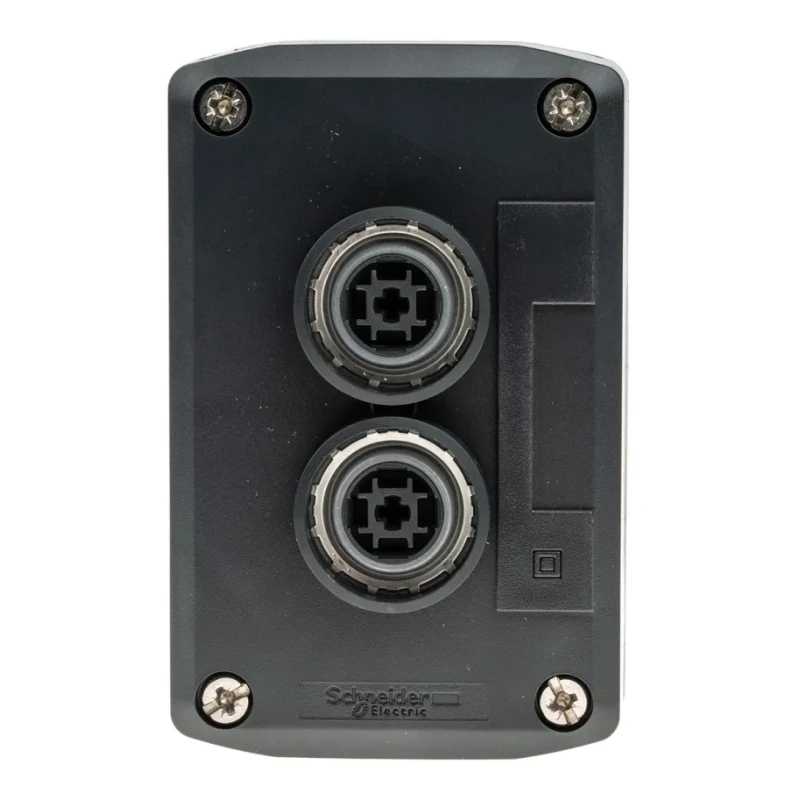 Schneider Electric Push Button Control Station Polycarbonate Enclosure, Green Red, 22mm Cutout, Spring Return XALD214