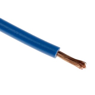 RS PRO 2491X Series Blue Hook Up Wire, 18 AWG, 24/0.2 mm Core Strands, 100 m Length, Polyvinyl Chloride Insulation 361-658
