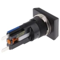 Saia-Burgess Illuminated Momentary Push Button Switch Panel Mount 16 mm Cutout SPDT IP67 250V ac 501000-601