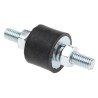 FIBET M6 x 18 mm Anti-Vibration Mount Male to Male Bobbin, Natural Rubber, 20 mm OD, 51 mm Height, 15.9 daN 2015VV18-35