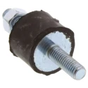 FIBET M6 x 18 mm Anti-Vibration Mount Male to Male Bobbin, Natural Rubber, 20 mm OD, 51 mm Height, 15.9 daN 2015VV18-35